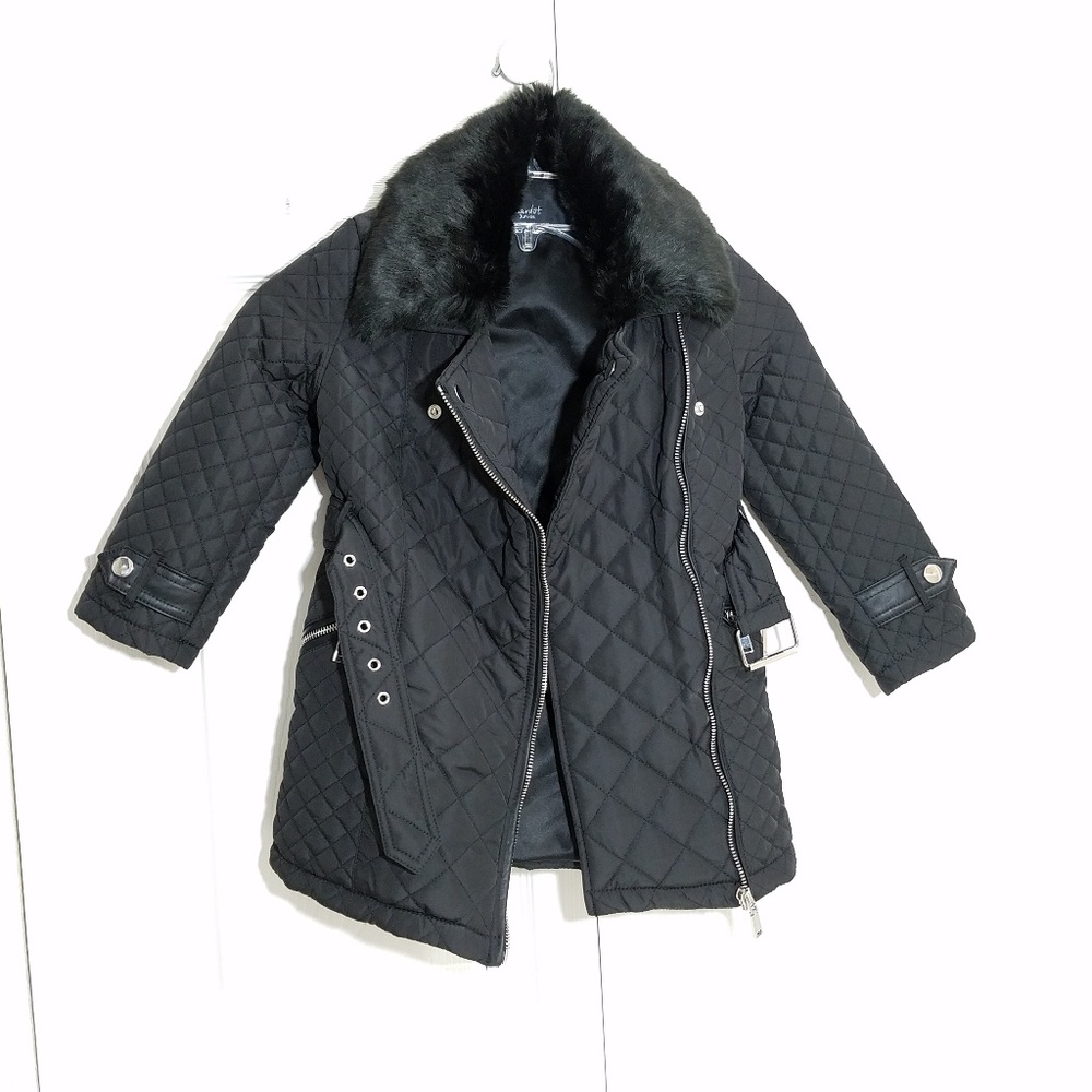 Bardot Junior Faux Fur Coat - Picture 2 of 5